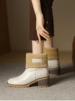 2019 Snow Boots For Women, Anti-Slip, Fluffy Lined, Short Boots, Height Increasing, Winter Fashion Boots
