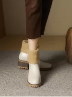 2019 Snow Boots For Women, Anti-Slip, Fluffy Lined, Short Boots, Height Increasing, Winter Fashion Boots