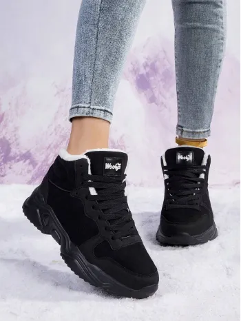 Women'S Lightweight & Warm Black Snow Boots Perfect For Winter