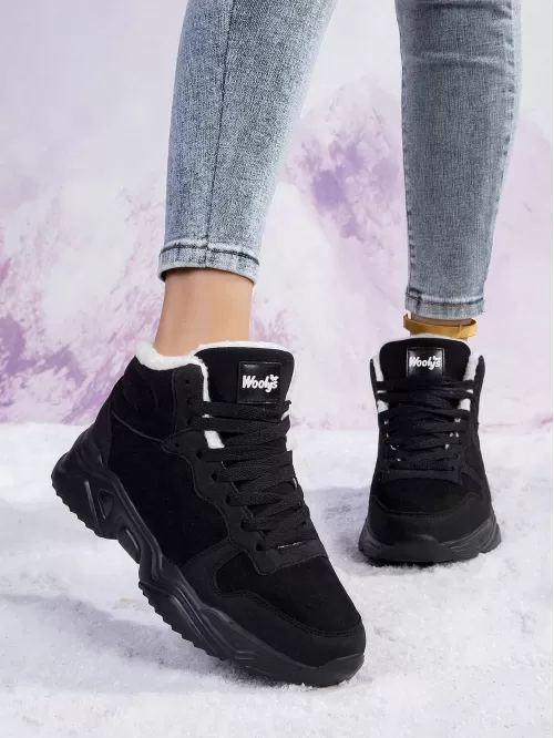 Women'S Lightweight & Warm Black Snow Boots Perfect For Winter