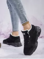 Women'S Lightweight & Warm Black Snow Boots Perfect For Winter