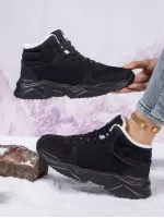 Women'S Lightweight & Warm Black Snow Boots Perfect For Winter