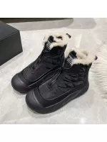 Fashionable Women'S Boots New Style Round Toe Flat Ankle Boots