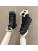 Fashionable Women'S Boots New Style Round Toe Flat Ankle Boots