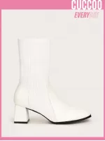 Everyday Collection Minimalist Panel Detail Sock Boots
