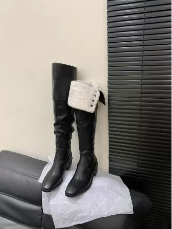 Women's Autumn And Winter New Knee-high Boots, Chunky Heel, High Boots, Knight Boots