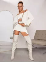 2 In A Group Faux Leather Over-the-Knee Block Heel Boots