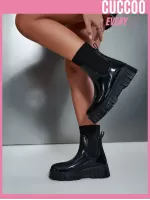 Everyday Collection Solid Color Fashionable Rain Boots