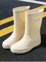 Women'S Fashionable, Soft, Comfortable, Anti-Slip, Waterproof Mid-Calf Rain Boots Suitable For Outdoor Activities Such As Hiking, Fishing, Gardening, Farming, And More