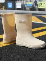 Women'S Fashionable, Soft, Comfortable, Anti-Slip, Waterproof Mid-Calf Rain Boots Suitable For Outdoor Activities Such As Hiking, Fishing, Gardening, Farming, And More