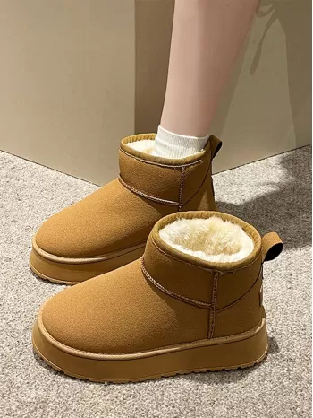 Short Snow Boots, Thick And Warm, Non-slip, Multi-color For Option