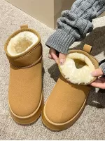 Short Snow Boots, Thick And Warm, Non-slip, Multi-color For Option