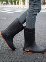 Women's High Rain Boots, Soft, Comfortable, Fashionable, Anti-slip, Waterproof, Suitable For Fishing And Agriculture Work