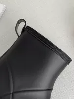 Womens Mid-Calf Anti-Slip Rain Boots PVC Waterproof Shoes Outdoor Garden Rubber Galoshes