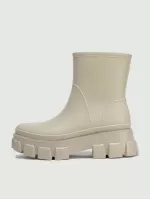 Women's Rain Boots, Soft Pvc, Warm, Non-slip, Cold-proof, Moisturizing, Thickened And Wear-resistant, Fashionable Rain Boots For All Seasons, Chelsea Boots, British Thick-soled Short-tube Women's Adult Rubber Shoes, Water Shoes, Rain Boots