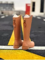 Fashionable & Simple High-cut Rain Boots For Women, Waterproof, Anti-slip, Wear-resistant, Suitable For Outdoors, Kitchen And Work