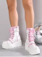 Women's Fashionable Wedge Heel & Thick Platform Ankle Boots
