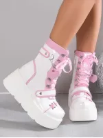 Women's Fashionable Wedge Heel & Thick Platform Ankle Boots