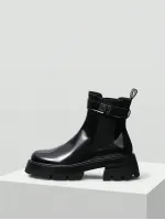 MOTF PREMIUM PRE CLEAN COLOR CHUNKY HEEL WOMEN'S ANKLE BOOTS AND SHORT BOOTS