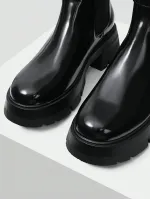 MOTF PREMIUM PRE CLEAN COLOR CHUNKY HEEL WOMEN'S ANKLE BOOTS AND SHORT BOOTS