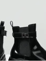 MOTF PREMIUM PRE CLEAN COLOR CHUNKY HEEL WOMEN'S ANKLE BOOTS AND SHORT BOOTS
